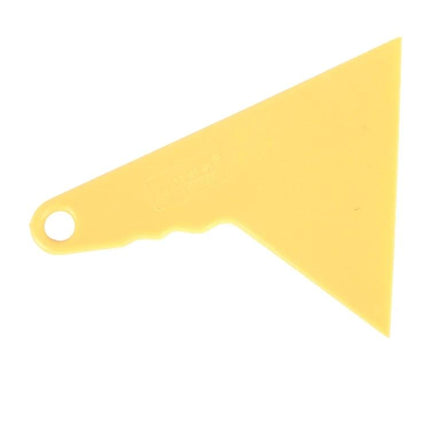Small Green Handle Squeegee Tool for Window Tint on Cars and Homes - yellow plastic triangle squeegee for smoothing film and removing bubbles