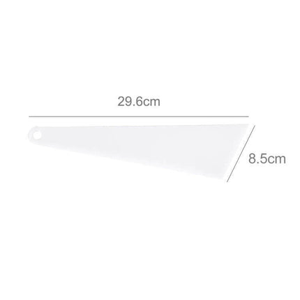 Window Film Squeegee Tool for Car and Home Tinting - clear PVC tapered 29.6cm x 8.5cm squeegee for bubble-free window tint application