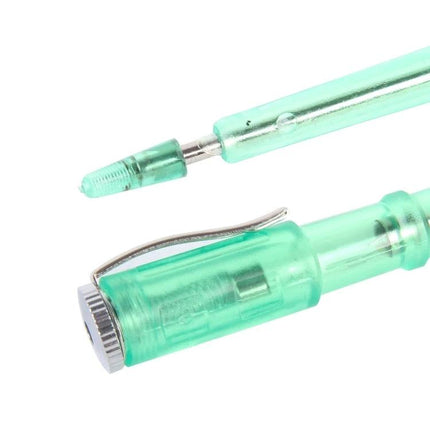 Handy Voltage Tester for Daily Home Electrical Tasks - green non-contact probe with built-in illumination and pocket clip for home outlet and wiring checks