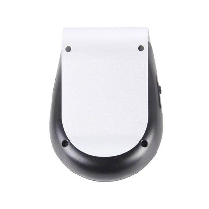 Jabra Tour Bluetooth Hands-Free In-Car Speakerphone mounted on sun visor showing compact clip and controls for hands-free driving