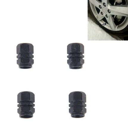 Hexagon Metal Plated Tire Valve Stem Caps For All Vehicles