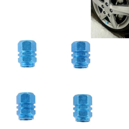 Hexagon Metal Plated Tire Valve Stem Caps For All Vehicles