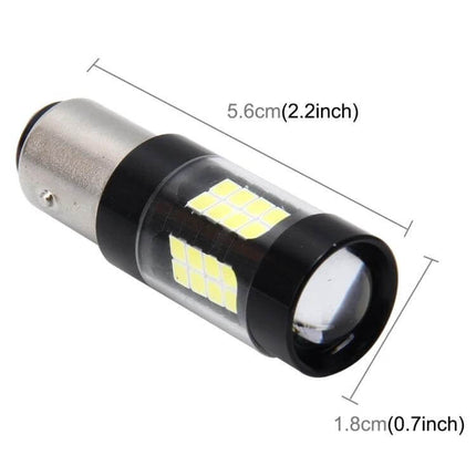 Led Car Bulb For Brake And Reversing Lights 12V White compact 12V plug-in LED brake and reverse bulb with lens, 5.6cm x 1.8cm