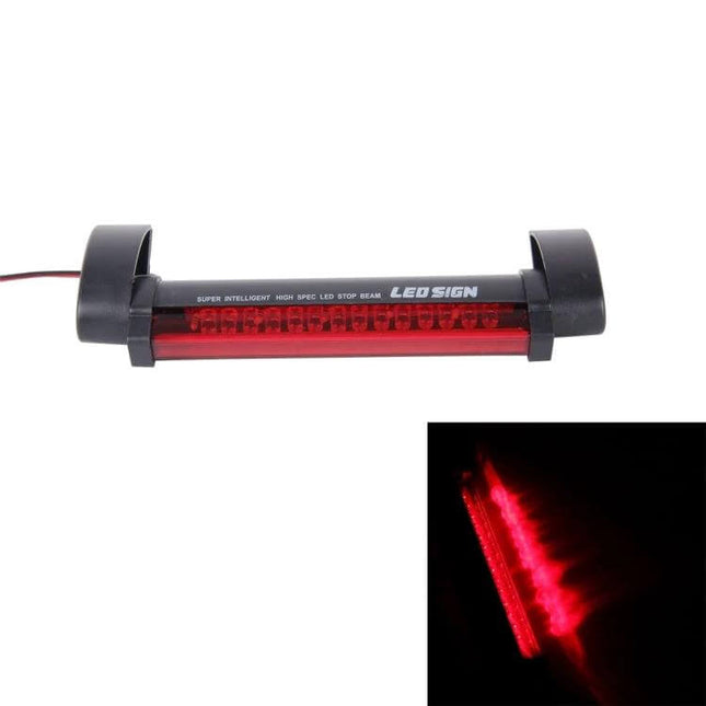14 LED Red Car Third Brake Light For Everyday Vehicle Use - compact 14-LED red third brake light for sedans, hatchbacks, SUVs and light trucks