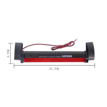24 LED Red Car Third Brake Light Waterproof For Safer Night Driving - compact waterproof LED third brake light with adjustable angle and wiring