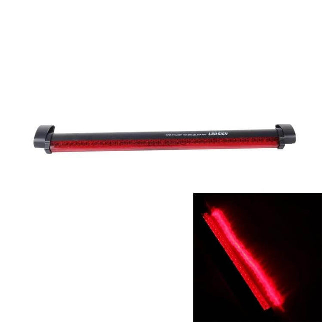 56 LEDs Red Car Third Brake Light Fits Most Cars, Easy Install - slim red LED third brake light, tool-free install, bright rear signal