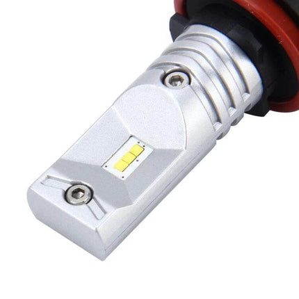 Car Fog Lights For Night Driving, Easy To Install And Use - close-up LED fog light bulb with metal housing for quick installation