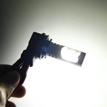 Car Fog Lights For Night Driving, Easy To Install And Use - bright LED fog light held by hand for night, fog, rain driving, quick install