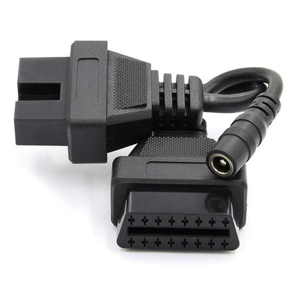 Cable for Routine Mitsubishi Vehicle Diagnostics at Home - 12-pin to 16-pin OBD2 adapter cable for at-home engine code checks