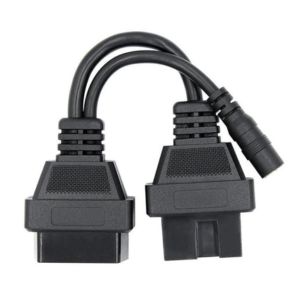 Cable for Routine Mitsubishi Vehicle Diagnostics at Home - 12-pin to 16-pin OBD2 adapter cable for at-home engine code checks