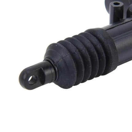 Car Door Lock Actuator For Central Locking 2-Wire Heavy Duty close-up of actuator rod and rubber boot for retrofit installations