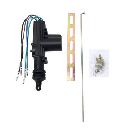 Car Door Lock Actuator For Central Locking, Easy Install heavy-duty 5-wire actuator with mounting rod and screws