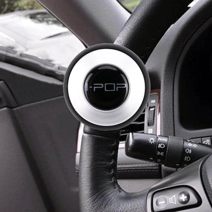 Universal Car Steering Wheel Spinner Knob for Easy Maneuvering mounted on steering wheel for effortless turning and tight parking control