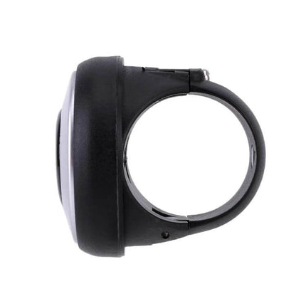 Universal Car Steering Wheel Spinner Knob for Easy Maneuvering black side view showing ring clamp and ergonomic knob