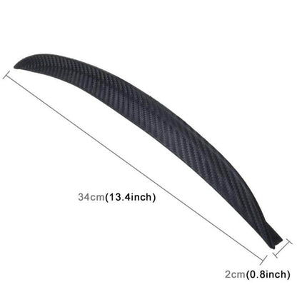 Rubber Car Door Edge Guards for Scratch Protection, 2 Pieces flexible carbon-fiber textured rubber strip 34cm x 2cm for car door edges
