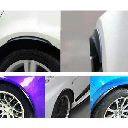 Rubber Car Door Edge Guards for Scratch Protection, 2 Pieces installed on various car wheel arches to prevent scratches and dings