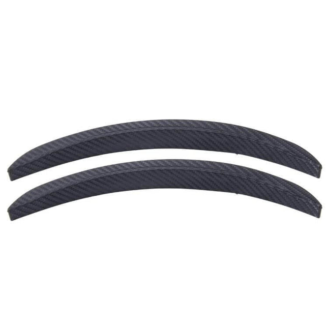 Rubber Fender Guards for Car Scratch Protection, Set of 2, 24cm - flexible black rubber door guards to prevent scratches and minor dings