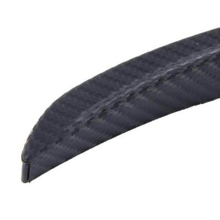 Rubber Fender Guards for Car Scratch Protection, Set of 2, 24cm - close-up of flexible rubber guard with textured finish protecting car door edge