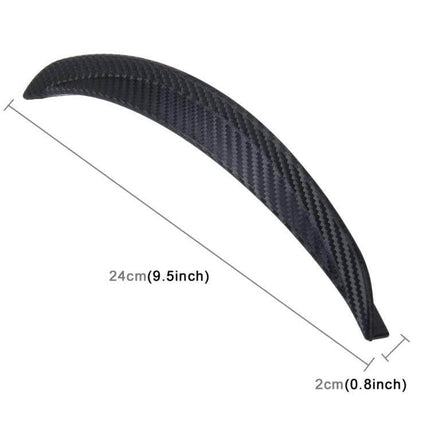 Rubber Fender Guards for Car Scratch Protection, Set of 2, 24cm - black flexible rubber guard 24cm x 2cm for door edge protection