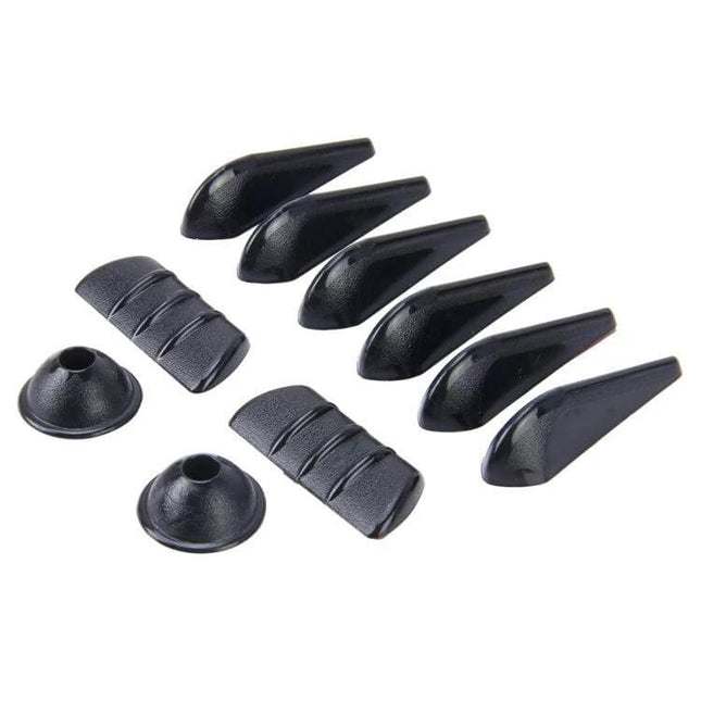 Rubber Noise-Cancelling Kit for Car Windows and Doors – black rubber wind noise reducers and anti-scratch seals for door edges and mirrors