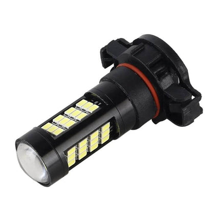 Car Fog Light Bulbs Bright White For Clear Night Driving LED bulb close-up, compact 12V plug-in fog light replacement