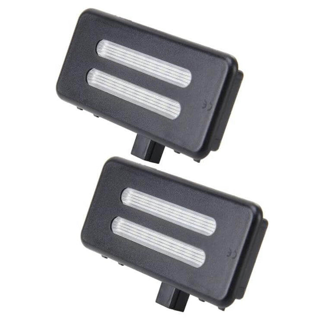 BMW Car LED Vanity Mirror Lights White 2 Pack For Car Interior - compact 18 SMD LED white vanity lights for BMW front mirror