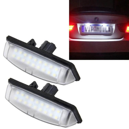 Toyota License Plate Light 2 Pack White Light For Everyday Use - LED 2-pack plug-and-play replacement illuminating rear plate with bright white SMD LEDs