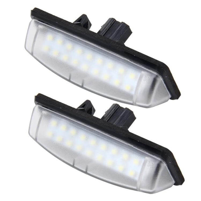 Toyota License Plate Light 2 Pack White Light For Everyday Use LED 18 SMD per lamp plug-and-play replacement for Toyota license plate illumination
