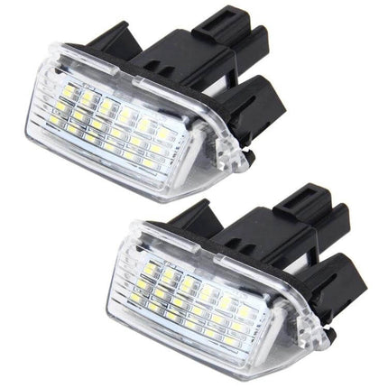 Toyota License Plate Light Set, 2-Pack, Easy Plug and Play LED replacement modules with 18 SMD-3528 LEDs for clear license plate illumination