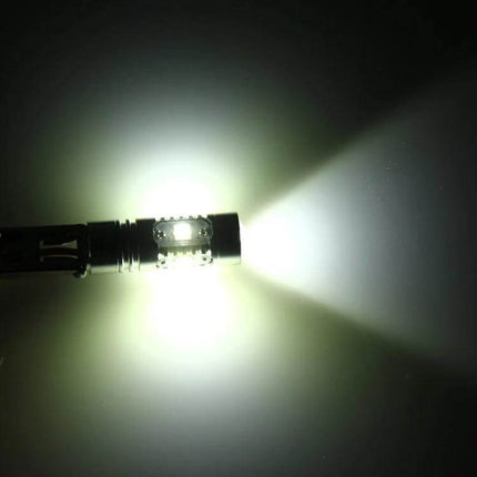H1 Car Fog Light With 5 Cree LEDs For Foggy Weather Driving - bright white beam, slim adjustable bracket, easy install