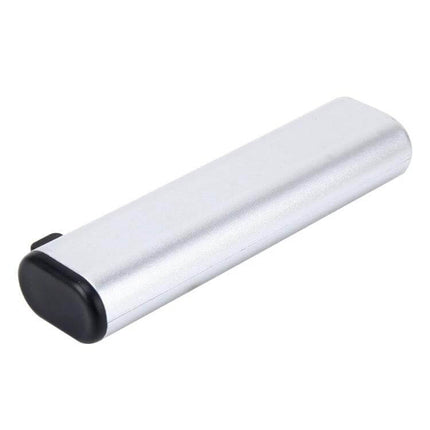 Portable Nylon Cleaning Brush for Car and Home Surfaces compact silver handheld brush for tight spaces, safe on interiors and painted surfaces
