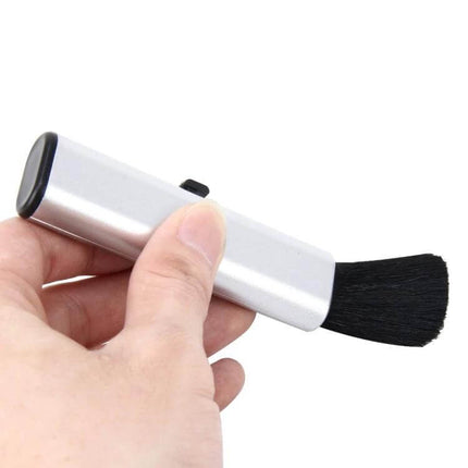 Portable Nylon Cleaning Brush for Car and Home Surfaces - compact handheld nylon brush for cleaning car interiors, counters and tight spaces