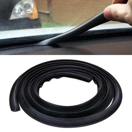 Flexible Chrome Decorative Strip for Car Dashboards, 1.5m Long - flexible black trim applied to dashboard edge for protection and styling