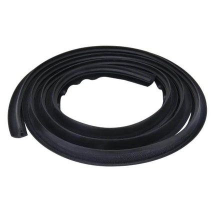 Flexible Chrome Decorative Strip for Car Dashboards, 1.5m Long - black rubber flexible trim roll for dashboard edge protection and interior styling