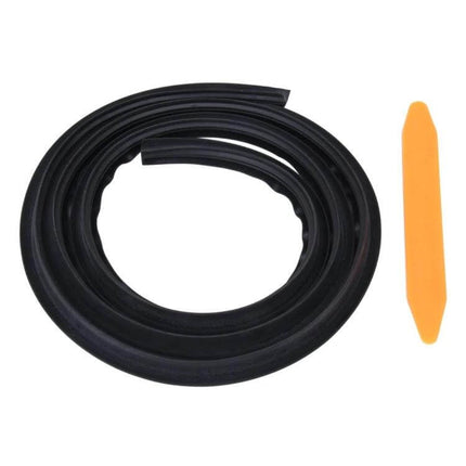 Flexible Chrome Decorative Strip for Car Dashboards, 1.5m Long - black flexible trim roll with installation tool for dashboard edges