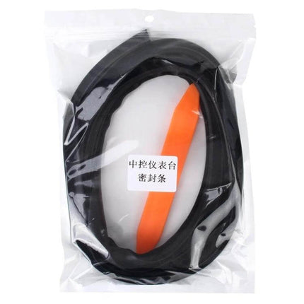 Flexible Chrome Decorative Strip for Car Dashboards, 1.5m Long - black 15mm dashboard trim strip in sealed packaging with orange installation tool