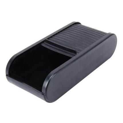 Car Dashboard Organizer with Vent and Sticky Mount for Phones - black compact phone holder and small item tray for car