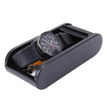 Car Dashboard Organizer with Vent and Sticky Mount for Phones holding watch, keys and small items to reduce clutter in vehicle
