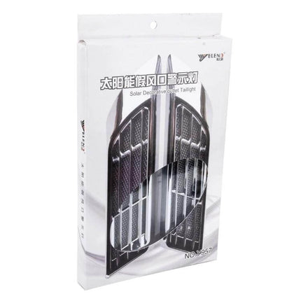 Car Body Side Solar Colorful Strobe Warning Light For Nighttime Safety - packaged solar-powered multicolor strobe side marker for vehicles