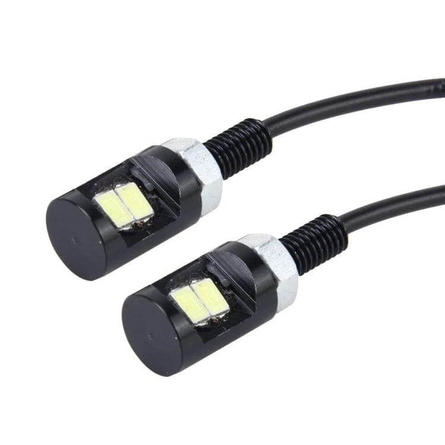 Car License Plate Light 2-Pack 12V 6500K For Clear Plate Illumination – compact LED replacement duo with wiring for standard housings