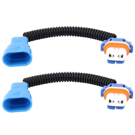9005 Car HID Xenon Headlight Cable With Ceramic Adapter Socket - pre-wired plug-and-play harness for 9005 HID retrofit and replacement