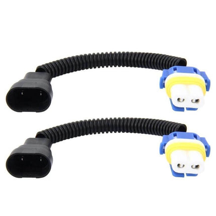 2-Pack Car Headlight Conversion Cable With Ceramic Socket - plug-and-play ceramic socket wiring harness for headlight upgrade