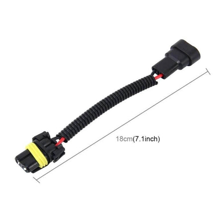 HID Xenon Headlight Conversion Cable 9005/9006, 2 Pack plug-and-play prewired 18cm adapter harness for HID upgrades