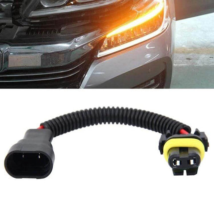 HID Xenon Headlight Conversion Cable 9005/9006, 2 Pack - plug-and-play wiring adapter for HID upgrades with 9005/9006 sockets
