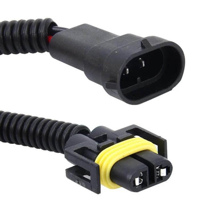 2-Pack H11 Car HID Xenon Headlight Conversion Cable plug-and-play H11 to ballast adapter with weather-sealed connector, pre-wired 2-pack