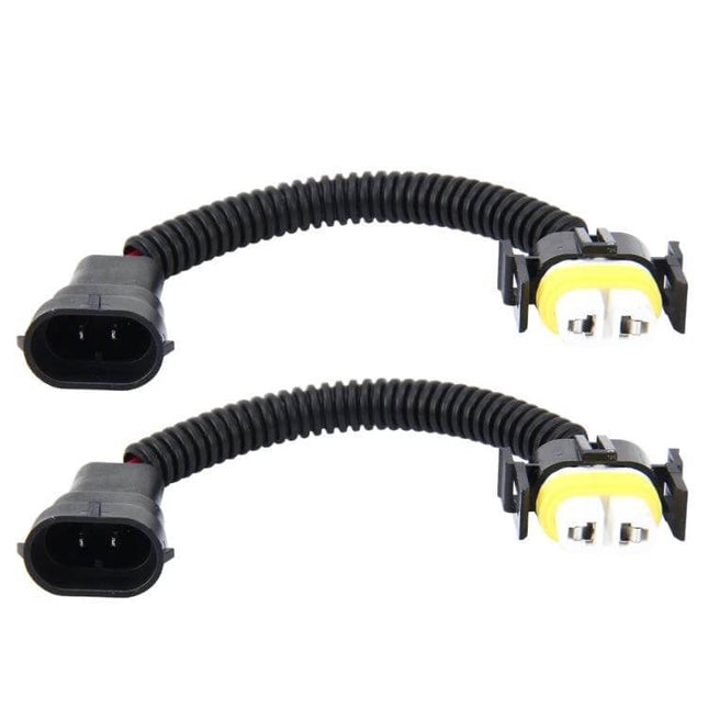 H11 Car Xenon Headlight Cable Male to Female Conversion Ceramic Socket - ceramic heat-resistant plug-and-play HID adapter
