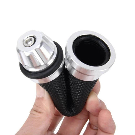 Metal Left Handle Bar Grips with Rubber Cover for Yamaha Motorcycles - durable metal left grip with textured rubber for better control and comfort