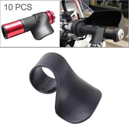 Motorcycle ABS Accelerator Handle Booster Set of 10 Pieces black throttle support shown on motorcycle handle