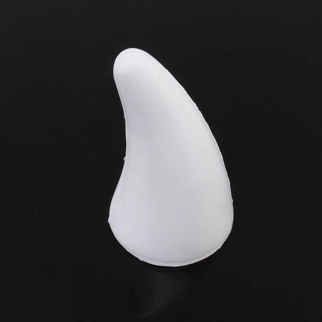 Durable Waterproof Rubber Exterior Horn for Car Decoration white rubber horn on black background, weatherproof car accessory