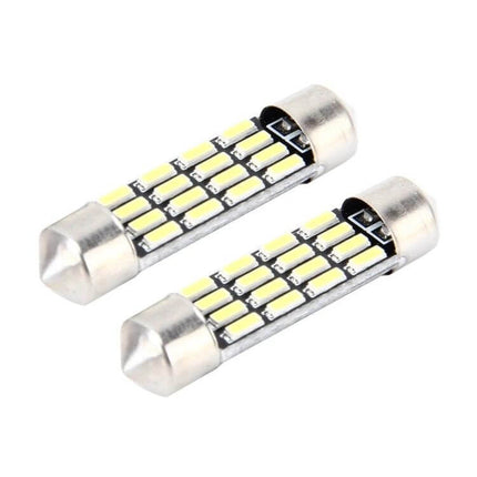 Car Dome Reading Light 2-Pack 36mm Interior Lamp For Vehicle - high-brightness LED replacement pair for car dome/reading lights